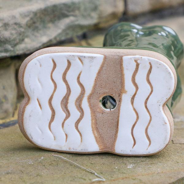 Dibor Dark Green Welly Boot Planter