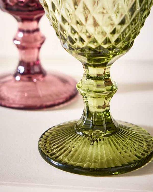 Dibor Diamas Coloured Glass Wine Goblets