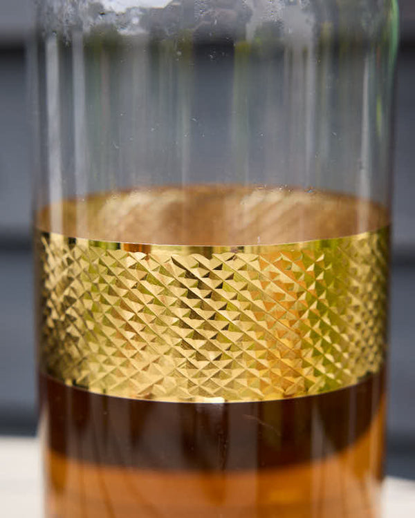 Dibor Diamond Embossed Gold Decanter