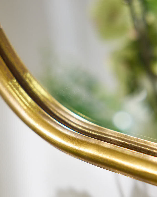 Dibor Distressed Gold Wall Mirror