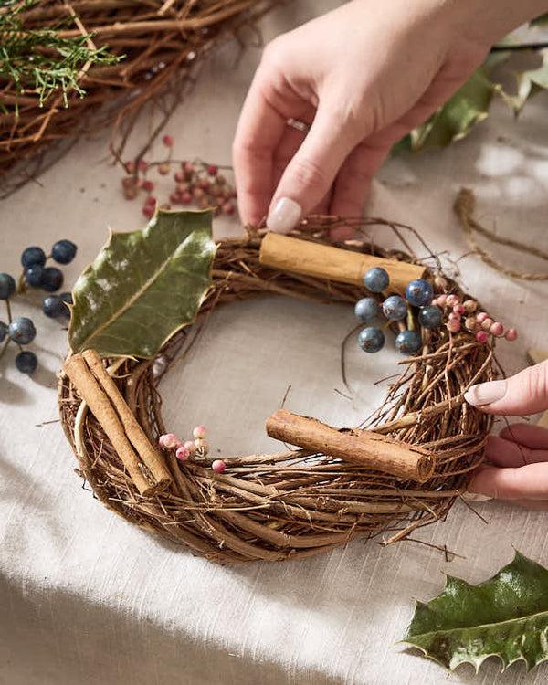 Dibor DIY Wicker Wreath 20cm