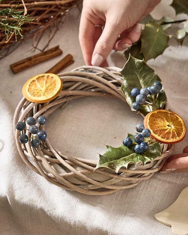 dibor DIY Wicker Wreath 20cm