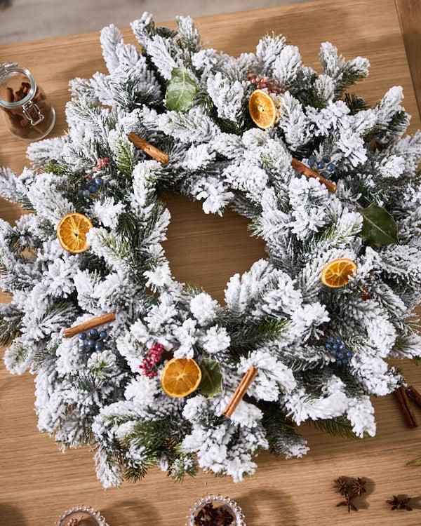 Dibor DIY XL Snow White Wreath - 76cm