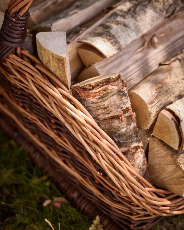 Dibor Dornes Wicker Log Basket