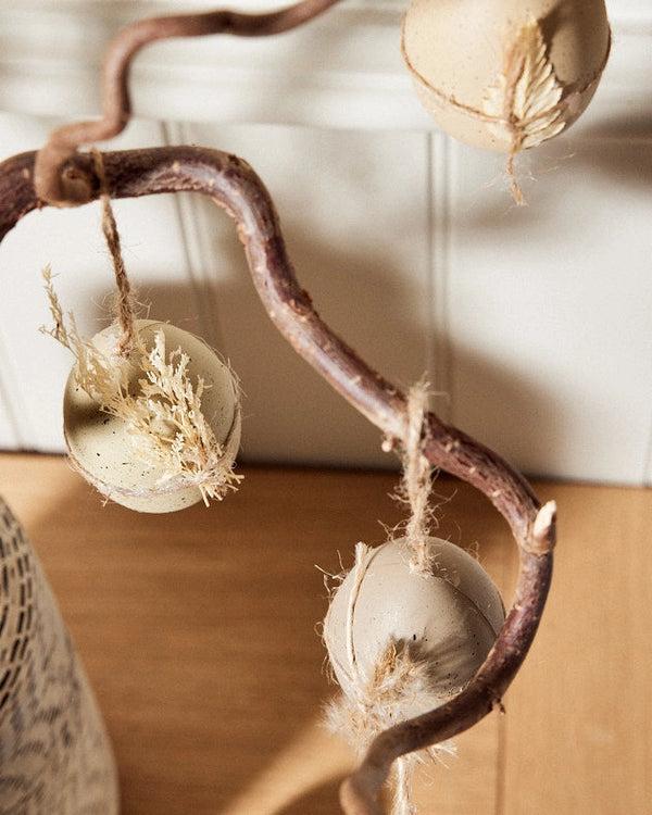 Dibor Dried Flower Easter Egg Decorations