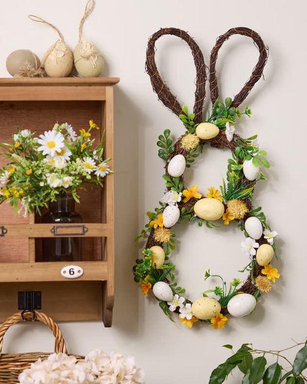 dibor Easter Bunny Egg Wreath