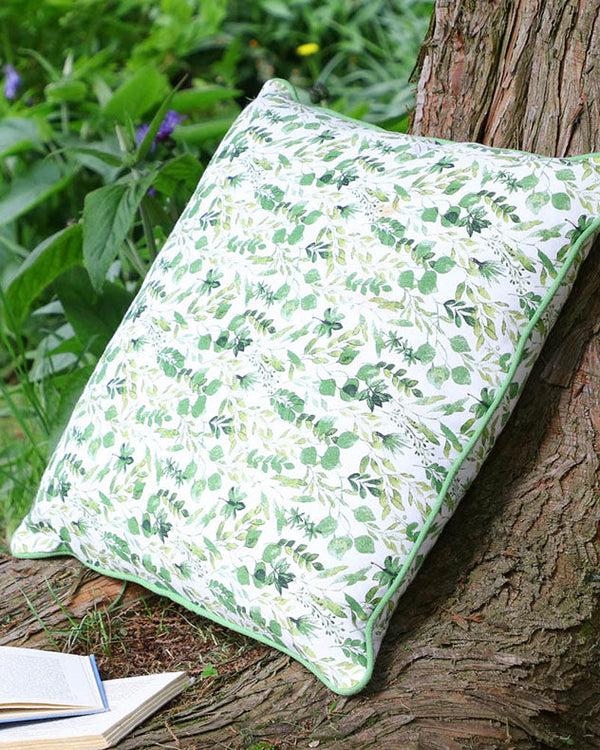 Dibor Extra Large Botanical Green Chair Cushion