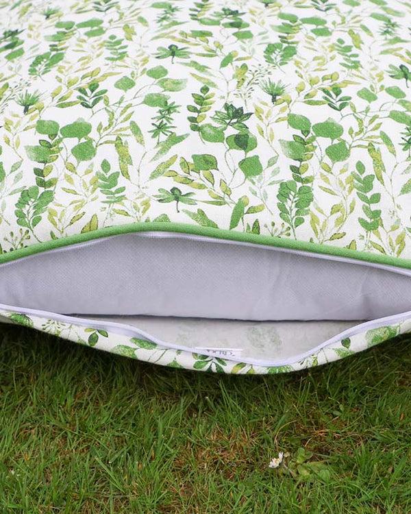 Dibor Extra Large Botanical Green Chair Cushion