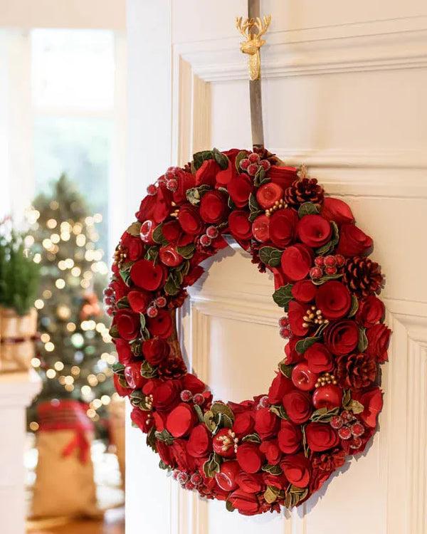 Dibor Extra Large Red Roses Wreath 42cm