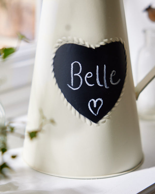 Dibor Extra Large Vintage Cream Heart Jug Vase