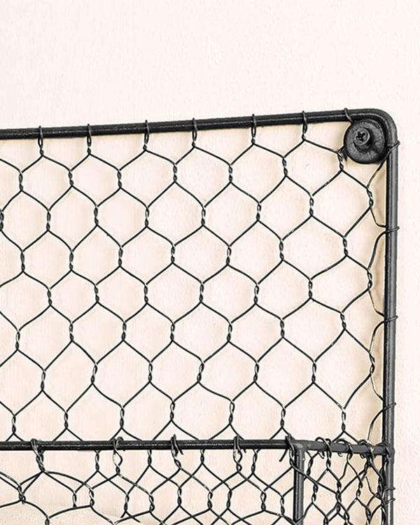 Dibor Farmhouse Wire Two Tier Wall Rack
