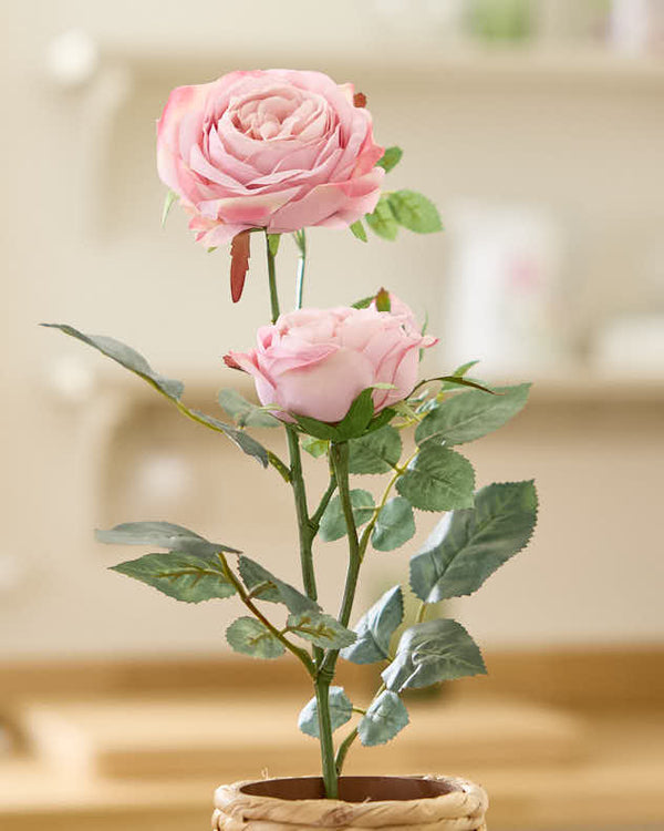 Dibor Faux Garden Rose Spray