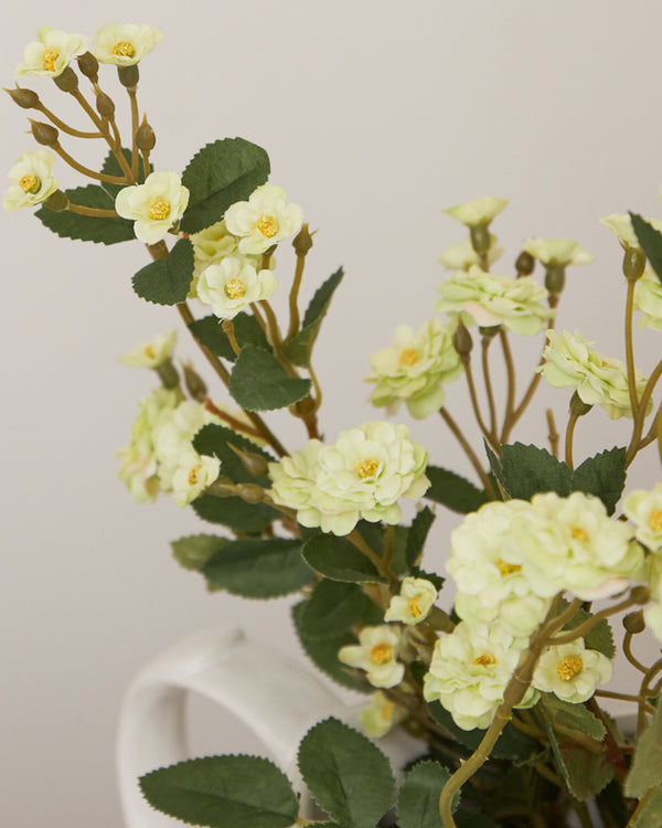 Dibor Faux Meadow Rose Spray