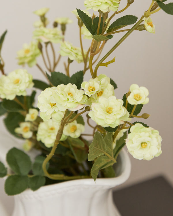 Dibor Faux Meadow Rose Spray