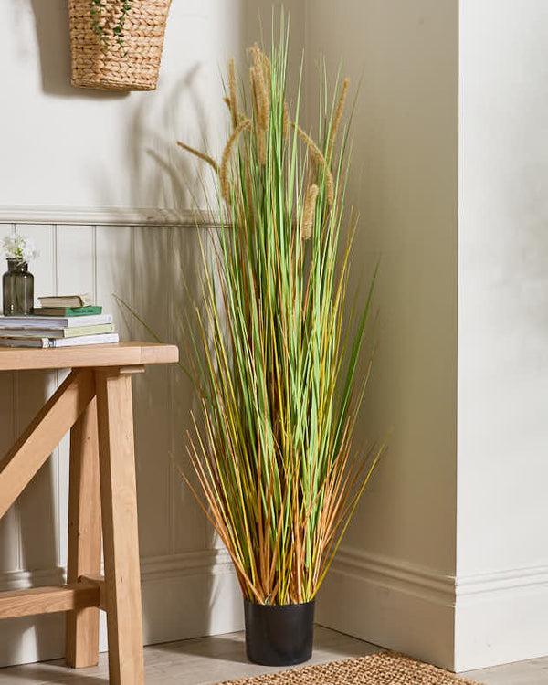 dibor Faux Ravenna Grass Pot