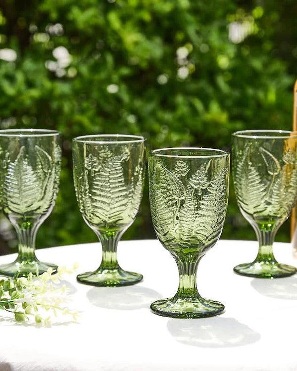 Dibor Fern Leaf Glassware Collection