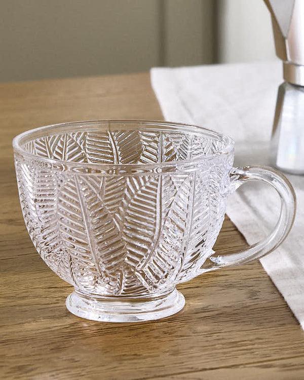 Dibor Feuille Embossed Footed Mug