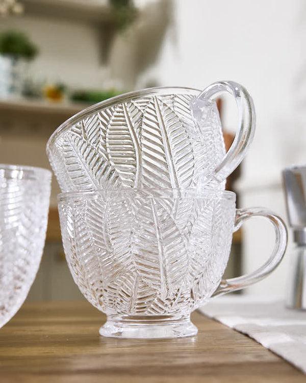 Dibor Feuille Embossed Footed Mug