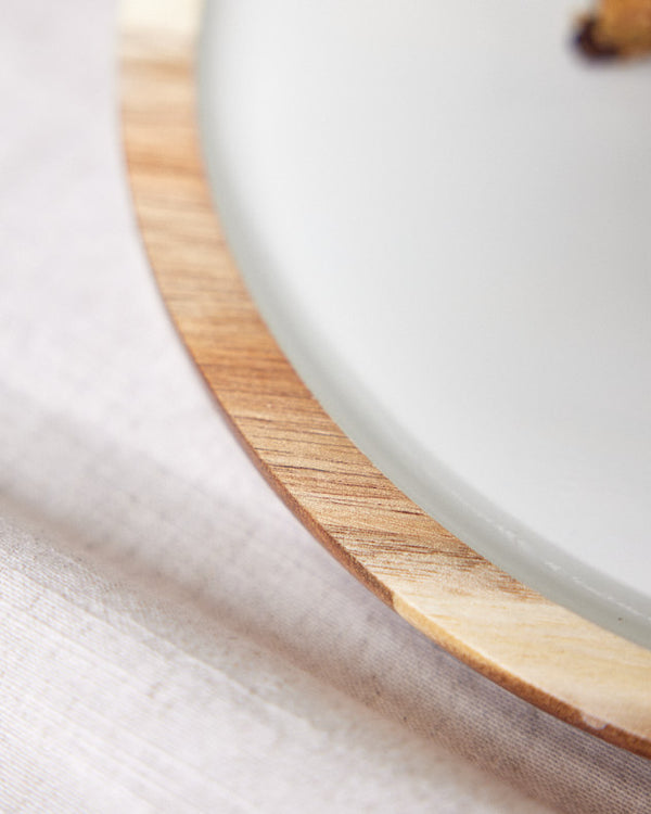 Dibor Fika Round Wooden Tray