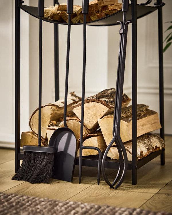 Dibor Fire Tools Set With Log Storage