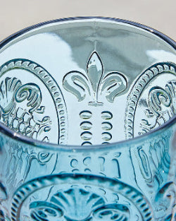 Dibor Fleur De Lys Blue Wine Goblet