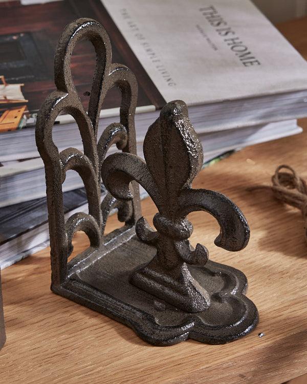 Dibor Fleur De Lys Cast Iron Bookends