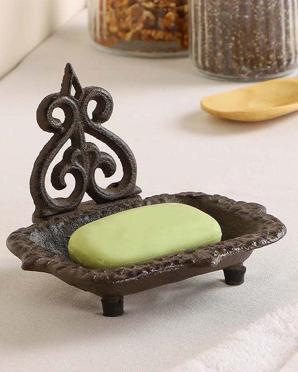 dibor Fleur de Lys Cast Iron Soap Dish