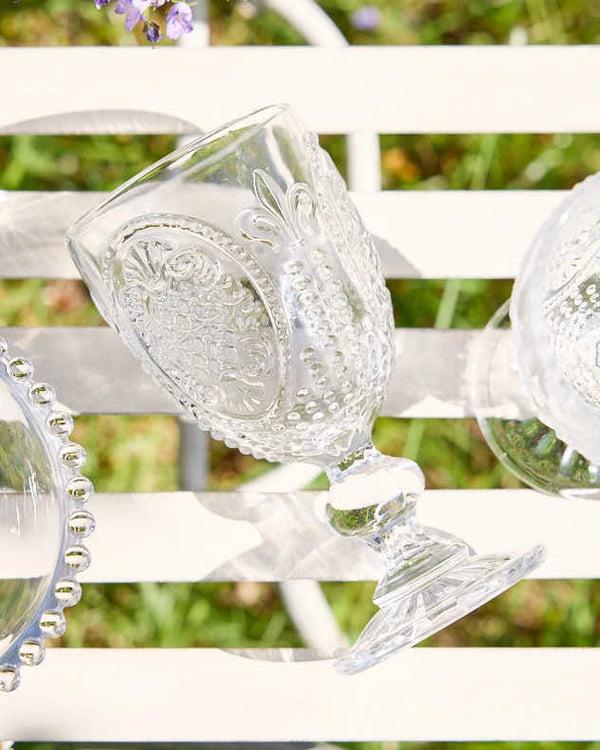 Dibor Fleur De Lys Clear Wine Goblet