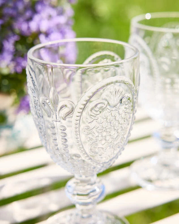 dibor Fleur de Lys Clear Wine Goblet