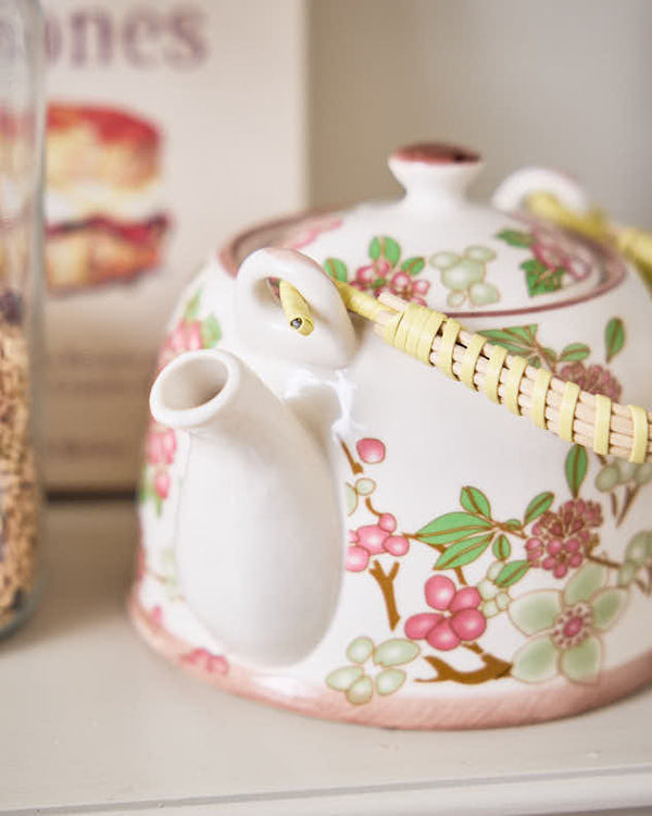 Dibor Floral Blooms Porcelain Teapot With Infuser