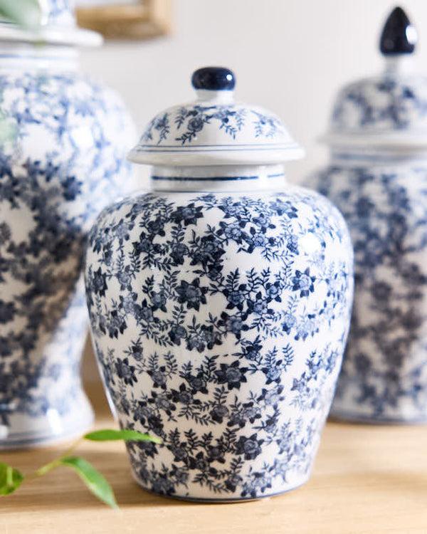 dibor Floral Ginger Jar Vase