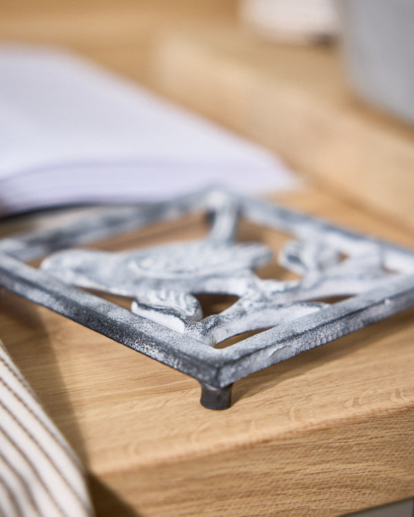 Dibor French Grey Bird Trivet