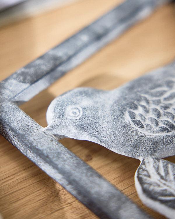 Dibor French Grey Bird Trivet