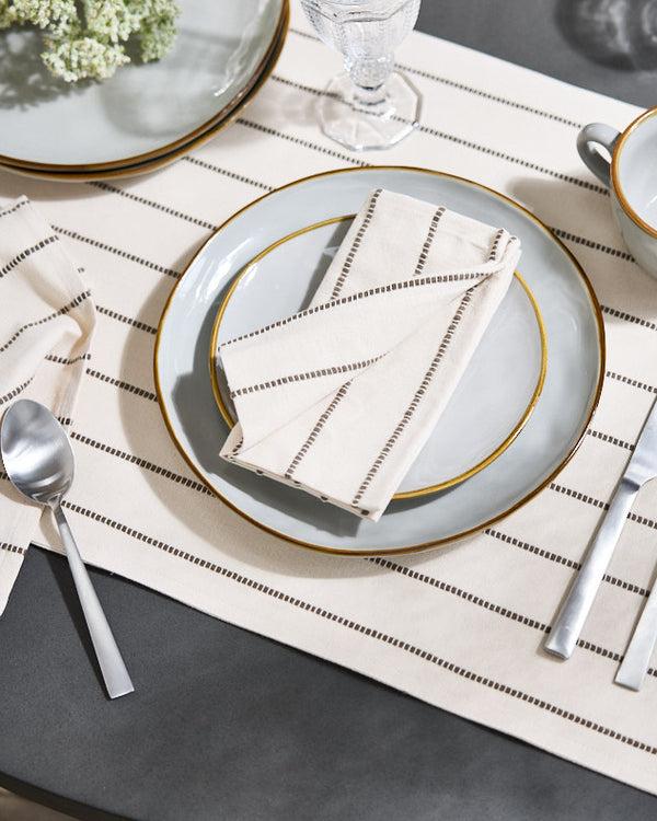 Dibor French Stripe Cotton Table Runner