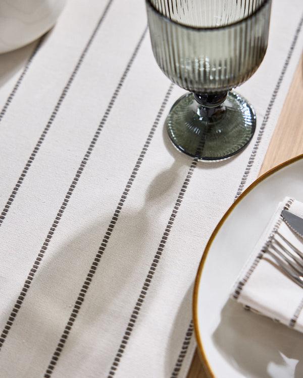 Dibor French Stripe Cotton Table Runner