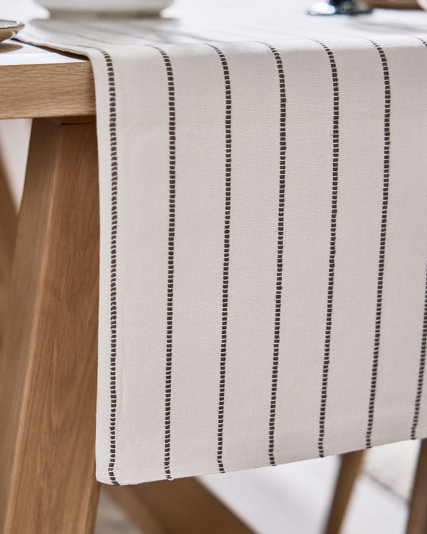 Dibor French Stripe Cotton Table Runner