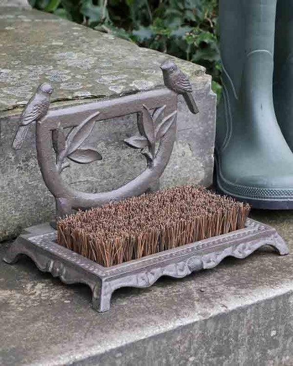 dibor Garden Birds Boot Brush & Scraper