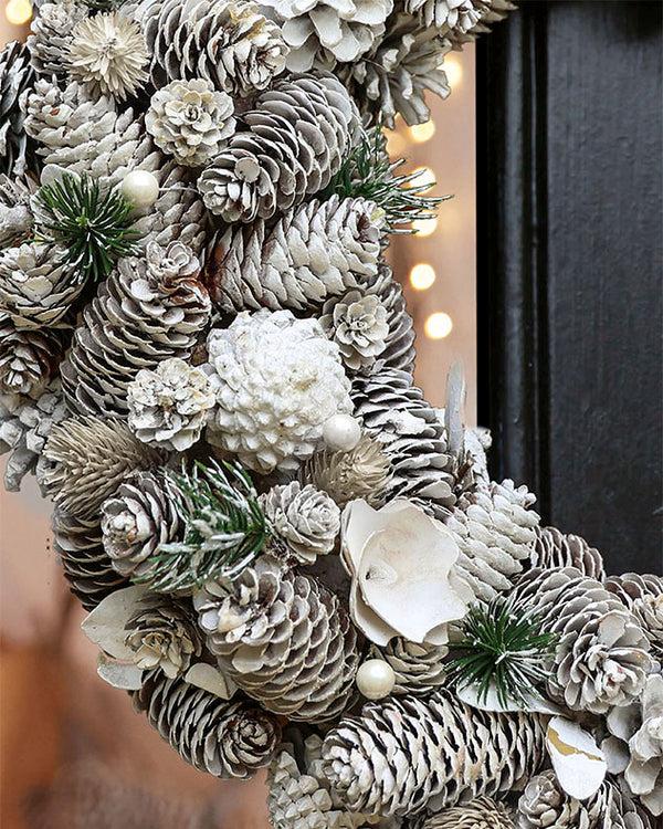 Dibor Giant Morning Frost Wreath 50cm