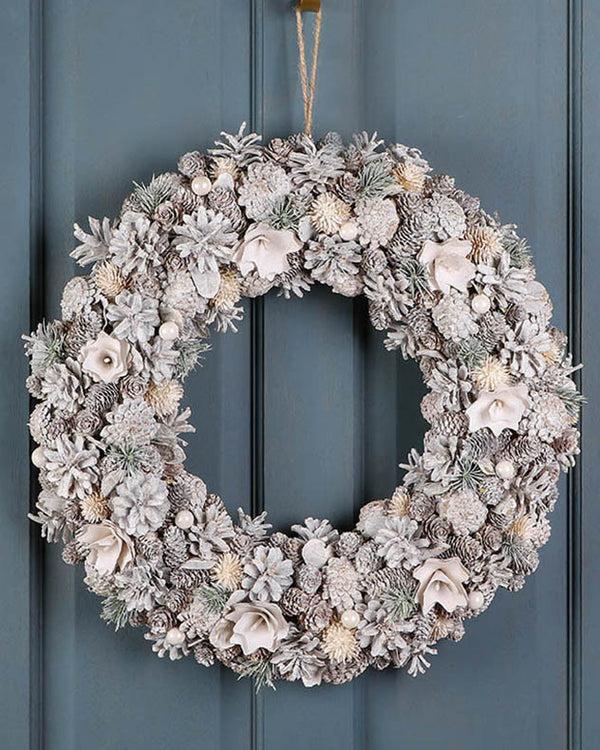 dibor Giant Morning Frost Wreath 50cm