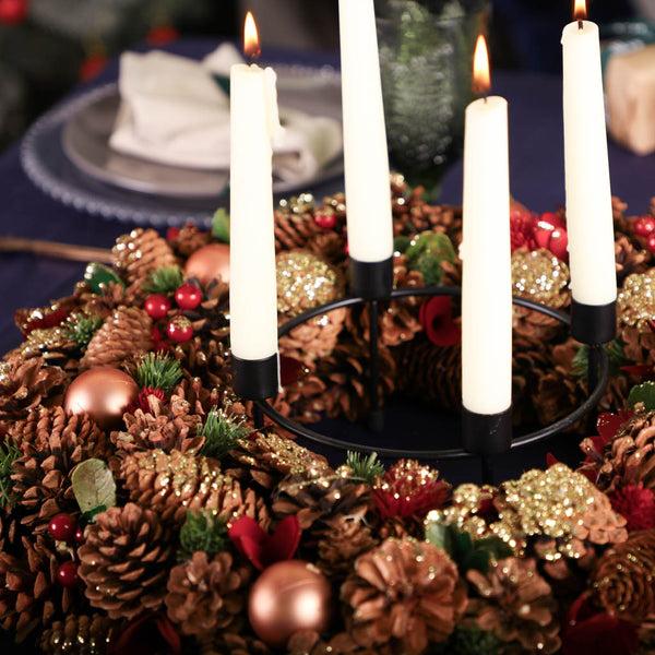 Dibor Giant Red Christmas Candleholder