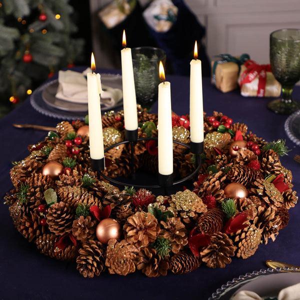 dibor Giant Red Christmas Candleholder