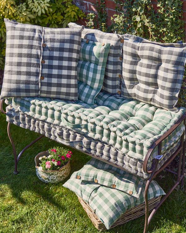 dibor Gingham Garden Cushion Collection