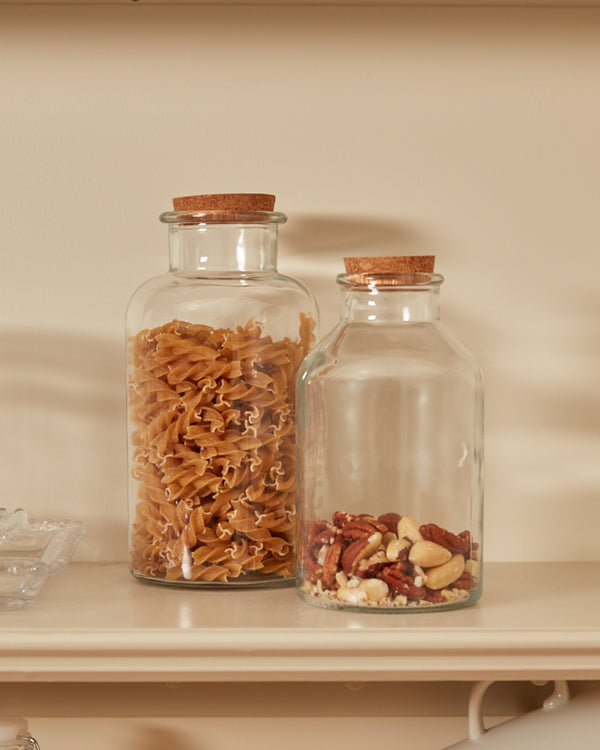 dibor Glass Bottle with Cork Lid