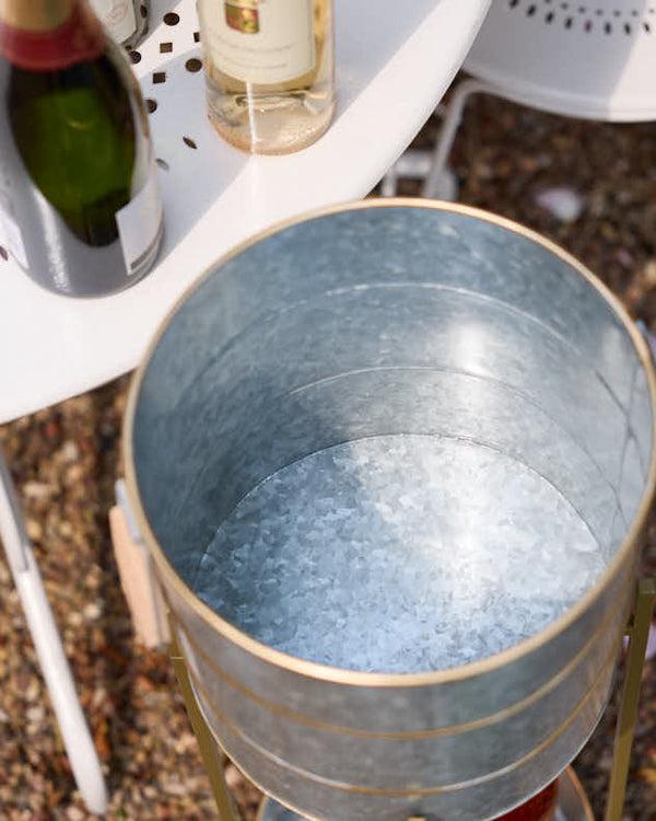 Dibor Gold Band Champagne Ice Bucket