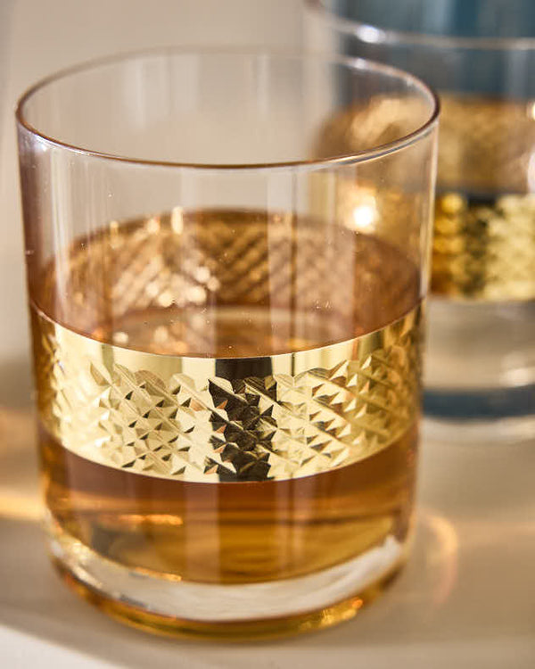 Dibor Gold Band Drinks Tumblers