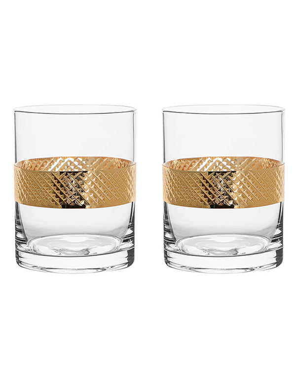 Dibor Gold Band Drinks Tumblers