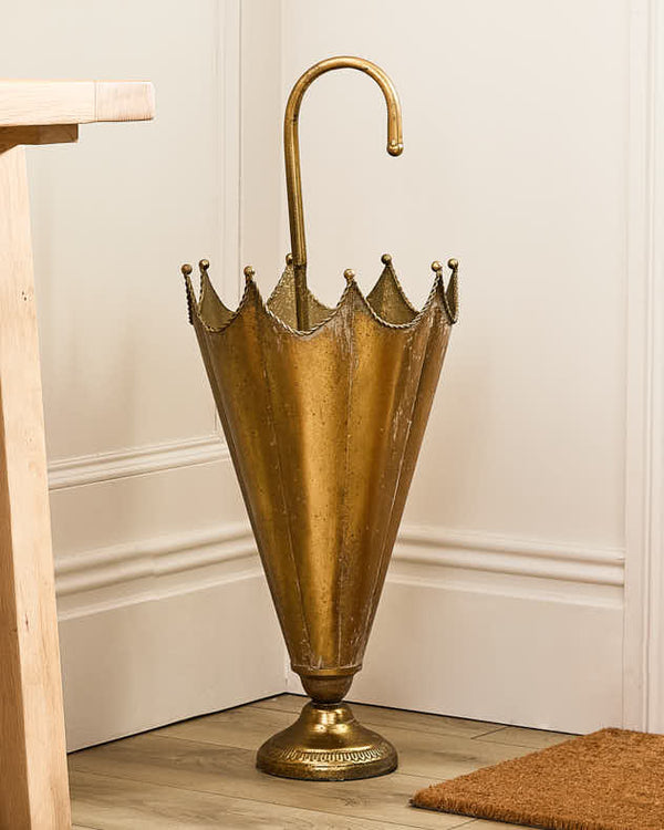 Dibor Gold Effect Umbrella Stand