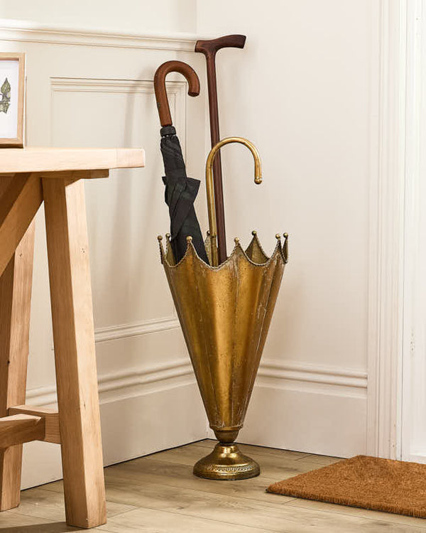 dibor Gold Effect Umbrella Stand