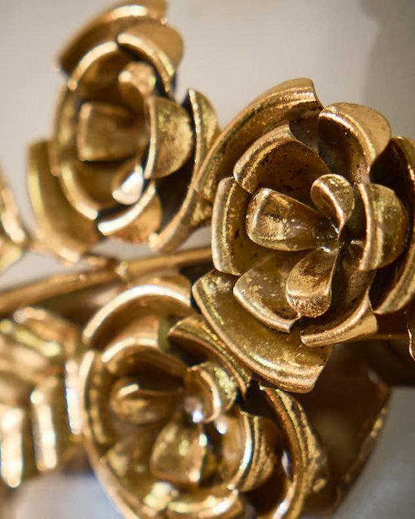 Dibor Gold Floral Mantel Mirror