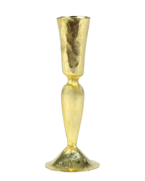 Dibor Gold Fluted Candle Stand